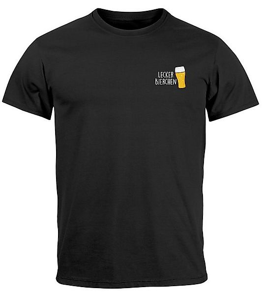 MoonWorks Print-Shirt Herren T-Shirt Lecker Bierchen Logo Meme Biershirt Al günstig online kaufen