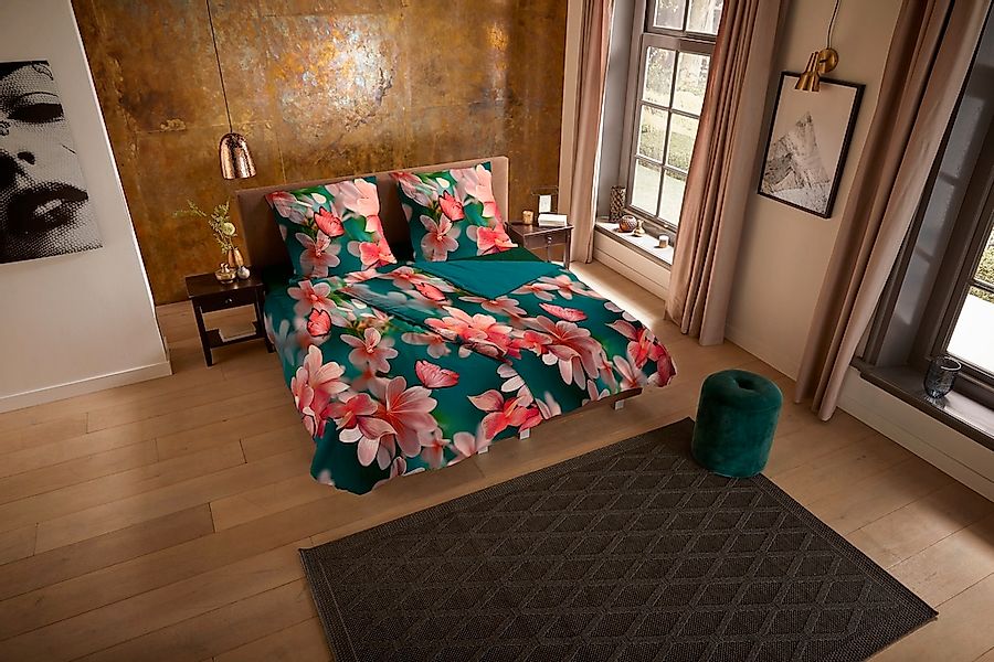 PURE luxury collection Wendebettwäsche "Yeya" 2 Stk. tlg. Mikrofaser, 135x2 günstig online kaufen