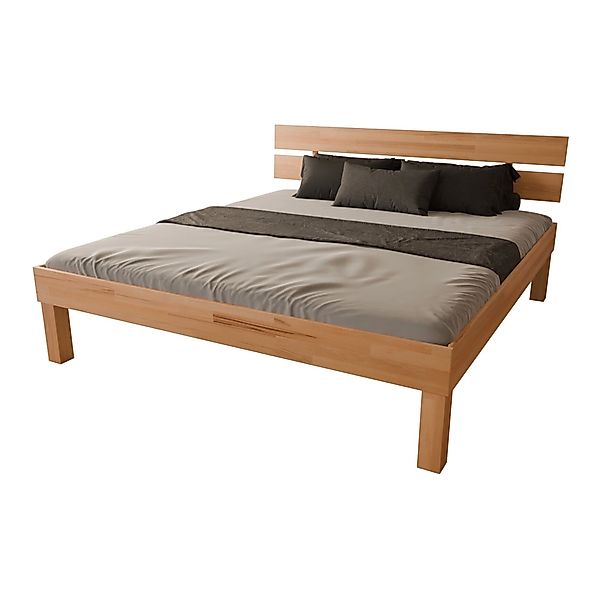 MeinMassivholz Holzbett PALMA Kernbuche, Komfortbett, Massivholz, günstig online kaufen
