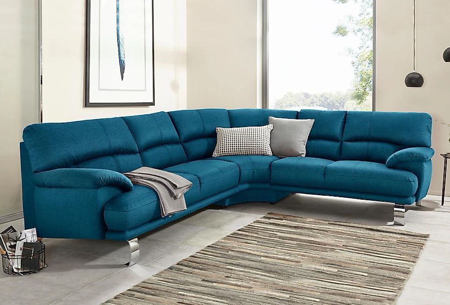 TRENDMANUFAKTUR Ecksofa "Cecilia II, in italienischen Design, bequem, hoher günstig online kaufen
