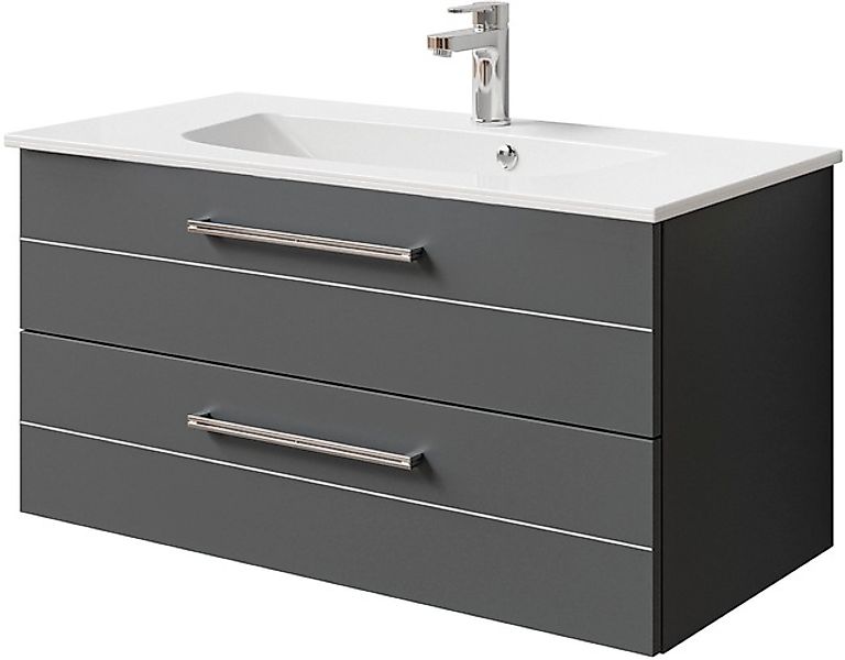 Saphir Waschtisch »Serie 6025 Mineralmarmor-Waschtisch mit Unterschrank, 97 günstig online kaufen