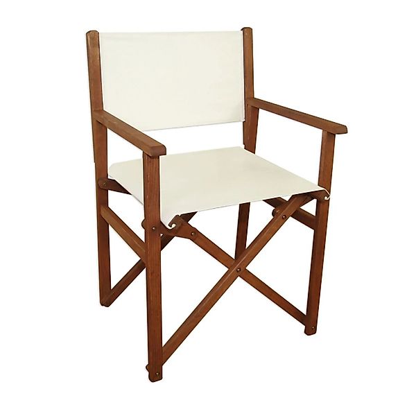 Erst-Holz Regiestuhl Klappstuhl Gartenstuhl Buche 10-100 Weiß/Creme günstig online kaufen
