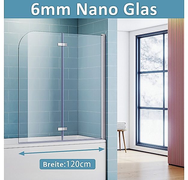 SONNI Badewannenaufsatz Duschwand für Badewanne 2-teilig Duschwand Faltbar, günstig online kaufen