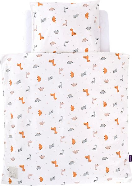 Träumeland Babybettwäsche "Jersey Dinolino" 2 Stk. tlg. mit Allover-Print günstig online kaufen