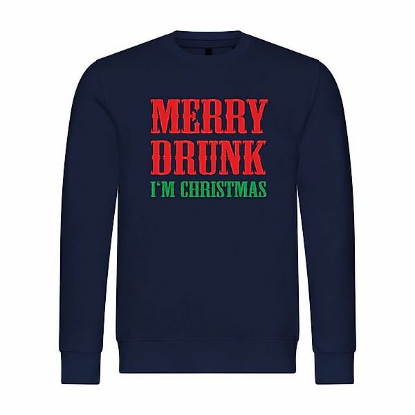 deinshirt Rundhalspullover Herren Pullover Merry drunk im Christmas Mit Pri günstig online kaufen