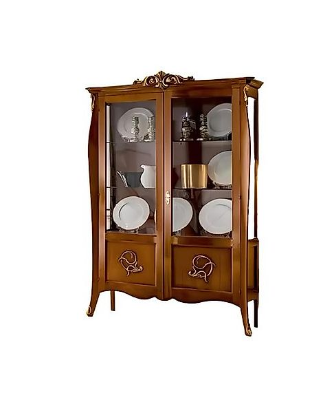 Xlmoebel Vitrine Neue italienische Möbel Schrank in luxuriösem Braun mit De günstig online kaufen