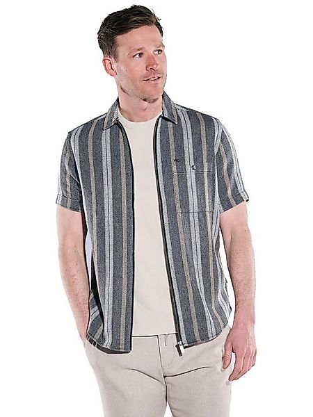 Engbers Kurzarmhemd Herren Kurzarm-Hemd gestreift, Anthrazit günstig online kaufen