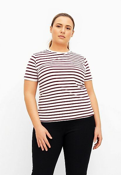 ONLY CARMAKOMA Kurzarmshirt CARNEW SOPH SS Y/D STRIPE JEANS TEE JRS günstig online kaufen
