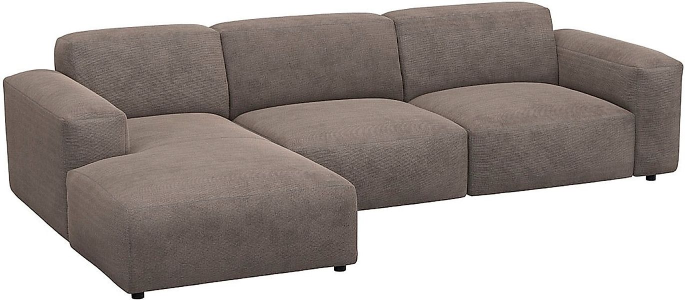 FLEXLUX Ecksofa "Lucera bequem und komfortabel durch hochwertigen Sitzaufba günstig online kaufen