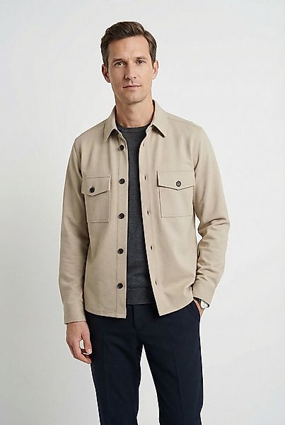 OLYMP Hemdjacke Overshirt, Leinen, Modern Fit, Kentkragen günstig online kaufen