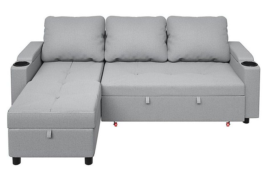 GUNJI Ecksofa L-förmiges Sofa mit Gästebettfunktion und multifunktionalem S günstig online kaufen