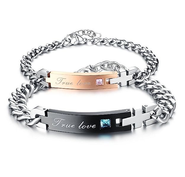 Kim Johanson Armband Set Partner Armband True Love Gold + Schwarz (Set, 2-t günstig online kaufen