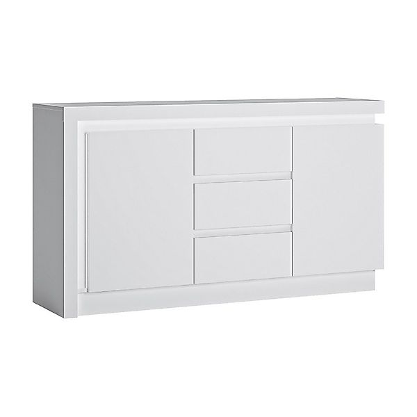 Lomadox Sideboard LYNDHURST-129, weiß Hochglanz, B/H/T günstig online kaufen
