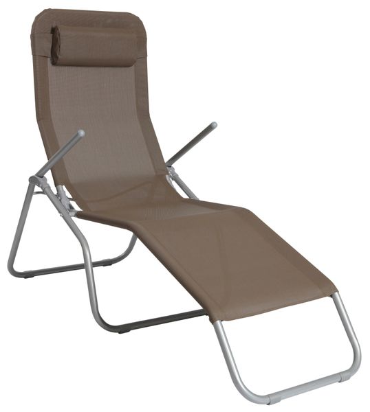 MERXX Gartenliege "XXL" Stahl/Textil, inkl. Kopfkissen günstig online kaufen