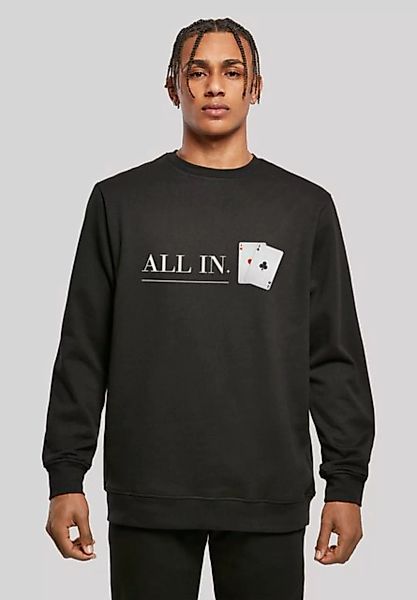 F4NT4STIC Kapuzenpullover Poker All In Karten Print günstig online kaufen