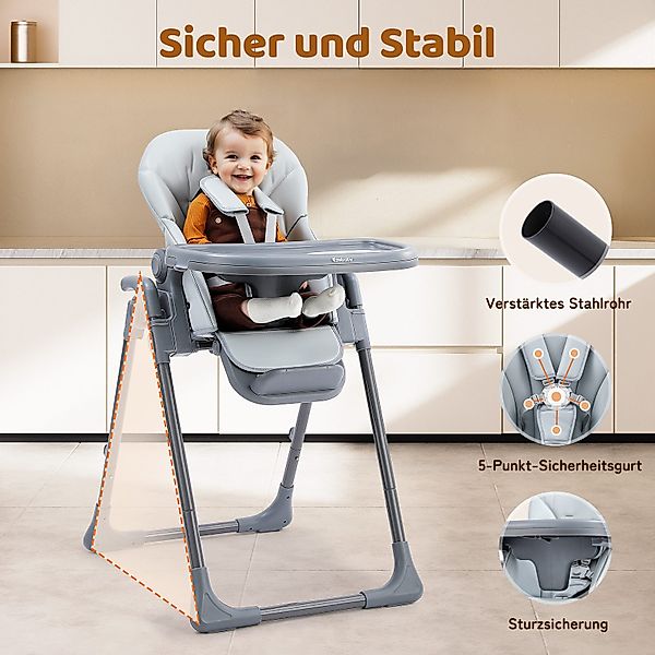 Ezebaby Stuhl Baby Mitwachsend Kinderstuhl 6-fach günstig online kaufen
