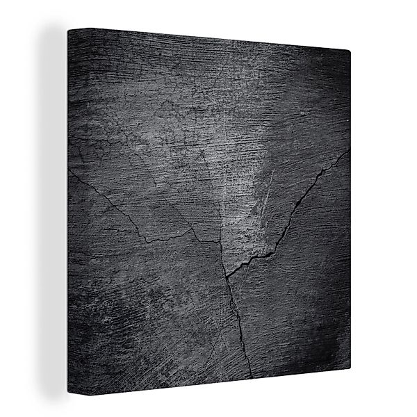 OneMillionCanvasses® Leinwandbild Beton - Schwarz - günstig online kaufen