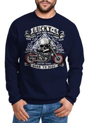 MoonWorks Sweatshirt Sweatshirt Herren Biker Lucky günstig online kaufen