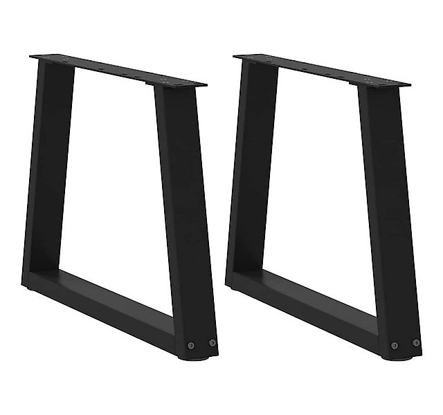 vidaXL Tischbein Couchtischbeine V-Form 2 Stück Schwarz 70x(42-43,3) cm Sta günstig online kaufen