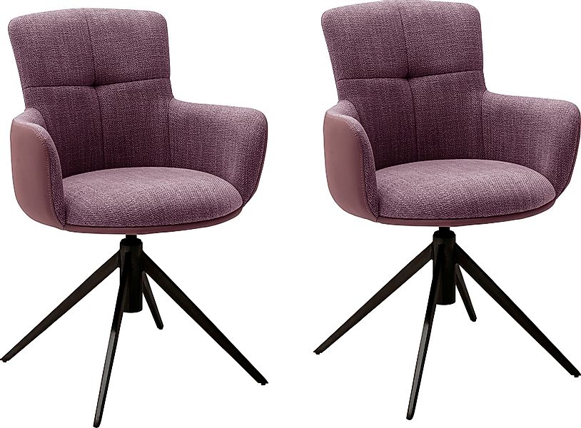 MCA furniture Esszimmerstuhl »Mecana«, (Set), 2 St., 2er Set Materialmix, S günstig online kaufen