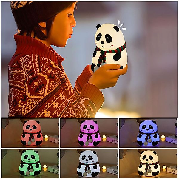 Jibenhome Nachttischlampe Panda Nachtlicht Baby Silikon günstig online kaufen