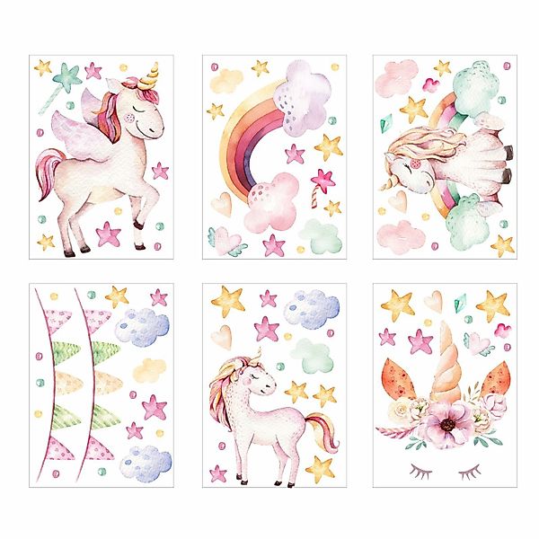 nikima Fensterbild Fensterbilder Einhorn selbstklebend günstig online kaufen