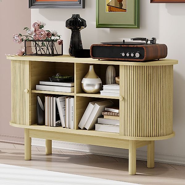 Flieks Sideboard mit Rattan-Schiebetüren (1 St., günstig online kaufen