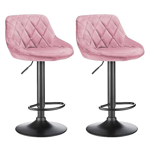 JEOBEST Barhocker Barstühle Bistrohocker Samt Gepolsterte Sitzfläche Höhenv günstig online kaufen