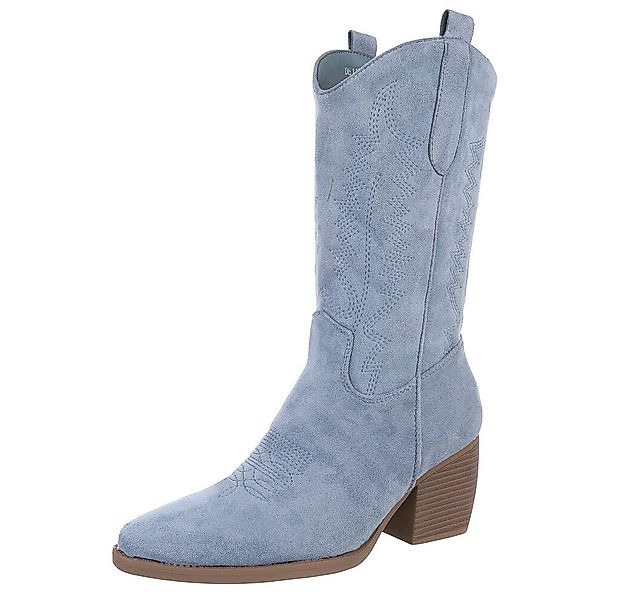 Ital-Design Stilvolle Damenstiefel aus hochwertigem Material Westernstiefel günstig online kaufen