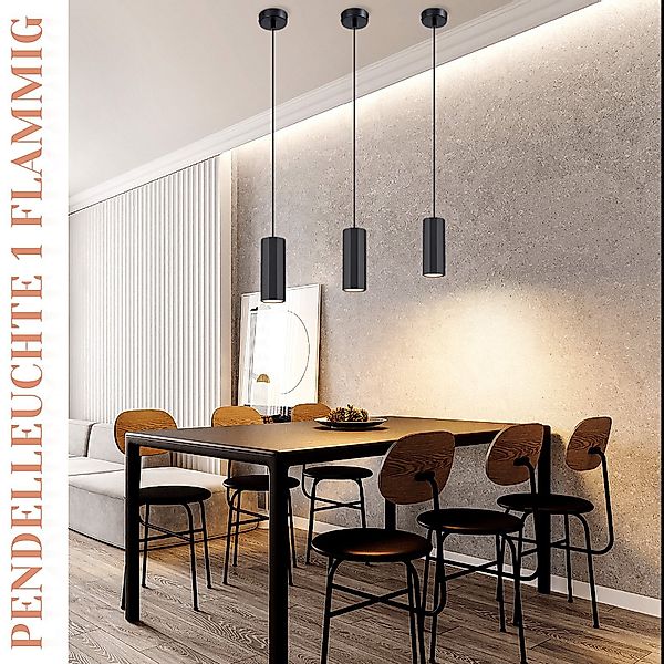 Nettlife Pendelleuchte Esszimmer Schwarz Hängeleuchte 1/3/4 günstig online kaufen