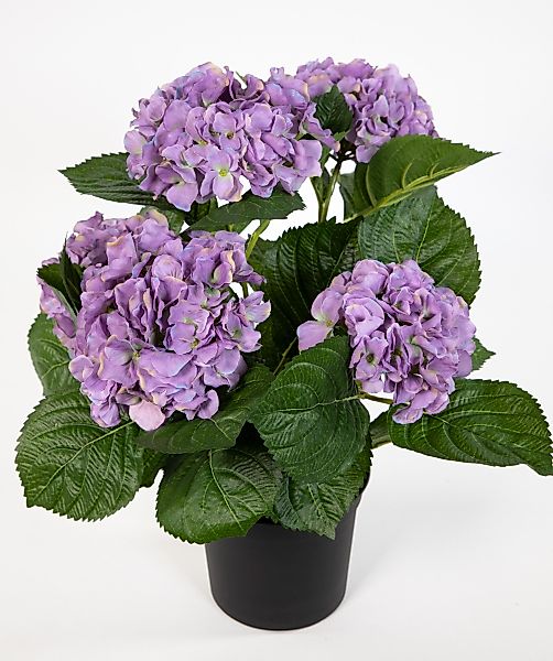 Kunstblume Hortensienbusch Deluxe 42cm im Topf günstig online kaufen