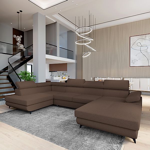 Masseno Ecksofa RUBANO mit Schlaffunktion U-Form, günstig online kaufen