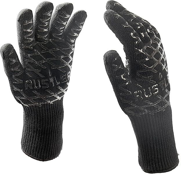 Rustler Grillhandschuhe BBQ Grillhandschuhe schwarz hitzebeständig günstig online kaufen