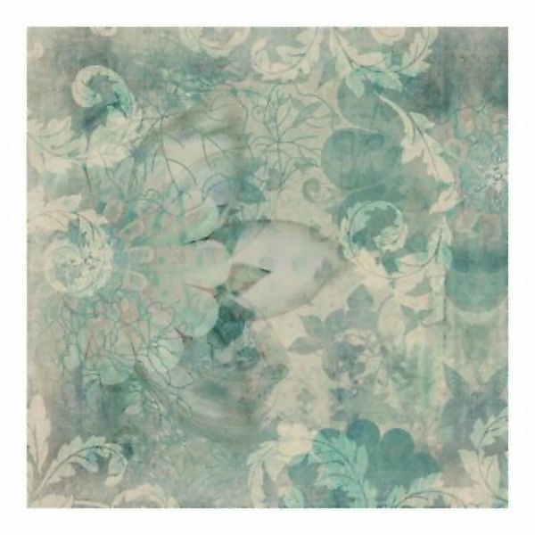 Bilderwelten Mustertapete Eisblumen blau Gr. 288 x 288 günstig online kaufen