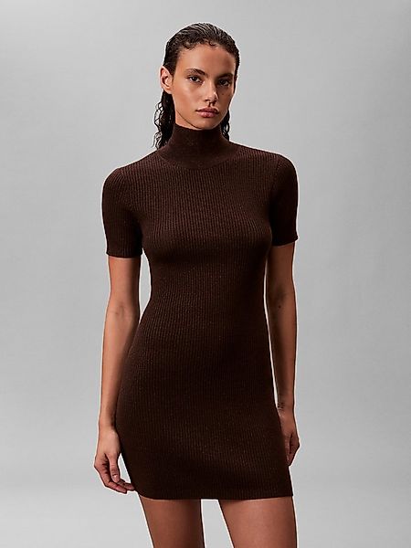 Calvin Klein Jeans Minikleid Figurbetonte Passform mit Stehkragen günstig online kaufen