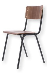 jankurtz Stuhl Zero, stapelbar, Schwarz / günstig online kaufen