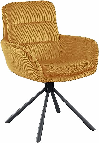 SalesFever Esszimmerstuhl "Pizzo Eleganter Armlehnstuhl" () 1 Stk.Cord-Essz günstig online kaufen