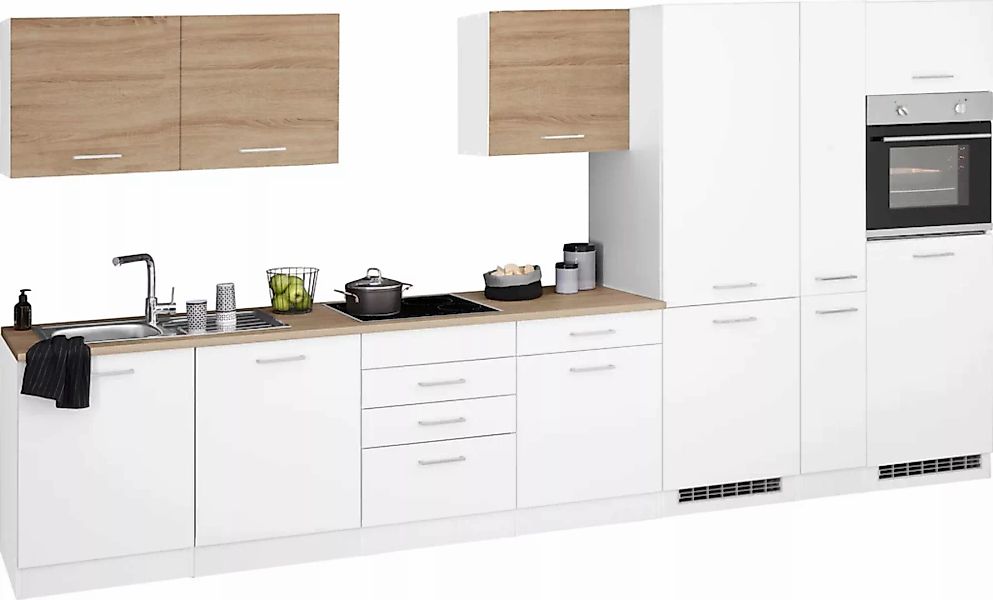 KOCHSTATION Küchenzeile »KS-Visby«, ohne E-Geräte, Breite 390 cm für Kühl/G günstig online kaufen