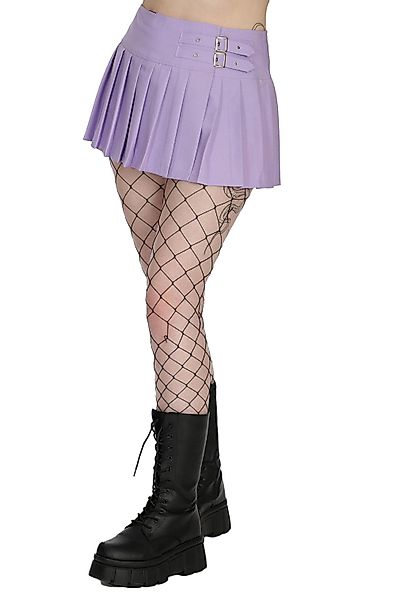 Banned Plisseerock Darkdoll Lilac Minirock Flieder günstig online kaufen