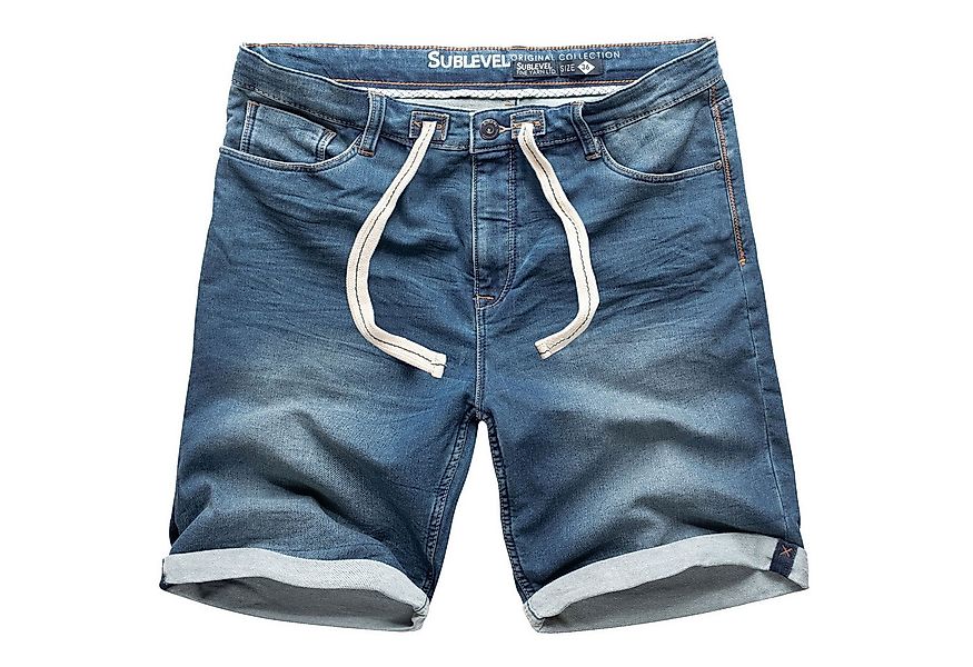 SUBLEVEL Shorts Sweat Shorts Jeans Kurze Hose Bermuda Sweatpants günstig online kaufen