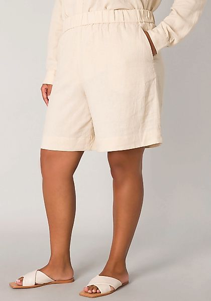 Base Level Curvy Relaxshorts "YARDAN", aus Leinen und Viskose und mit elast günstig online kaufen