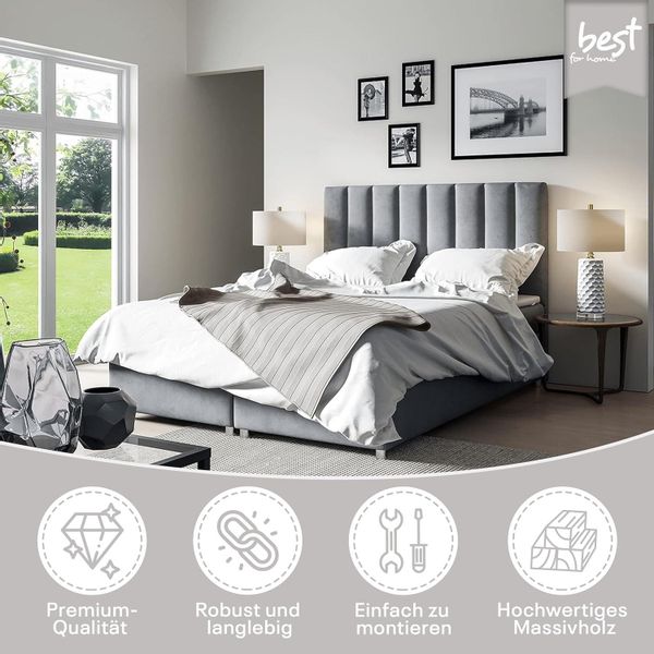 Best for Home Boxspringbett mit Bettkasten günstig online kaufen