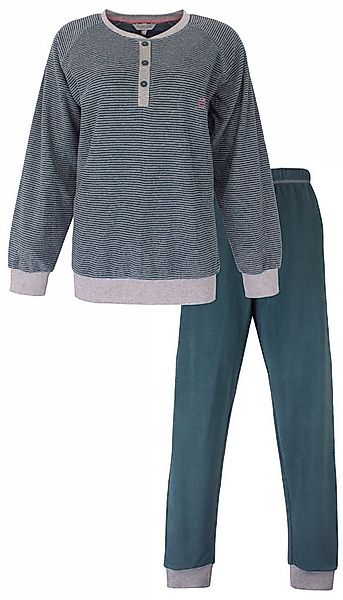 Tenderness Schlafanzug Damen Frottee Pyjama (2 tlg) kuschelige Qualität günstig online kaufen