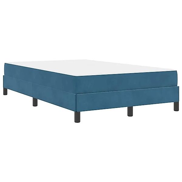 vidaXL Boxspringbett mit Matratze Dunkelblau 120 x 190 cm Stoff 3398681 günstig online kaufen