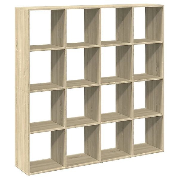 vidaXL Bücherregal Sonoma-Eiche 137,5x29x137,5 cm Holzwerkstoff 3310291 günstig online kaufen