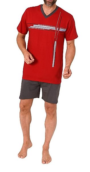 Normann Pyjama Normann Herren Schlafanzug Shorty mit Frontprint - auch in Ü günstig online kaufen