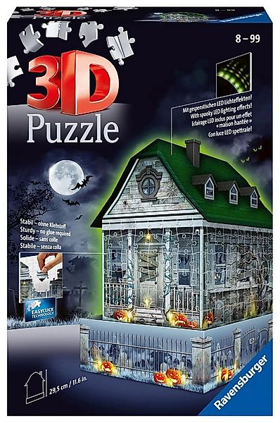 Ravensburger Puzzle Ravensburger 3D Puzzle Gruselhaus bei Nacht 11254 - 216 günstig online kaufen