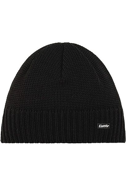 Eisbär Beanie Wintermütze Trop Strickmuster Merinowolle schwarz Herren günstig online kaufen