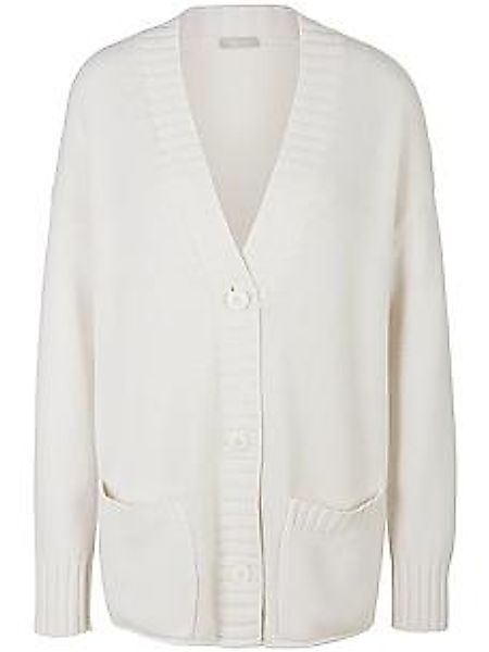 Strickjacke aus 100% Premium-Kaschmir Peter Hahn weiss günstig online kaufen
