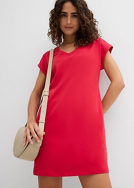 bonprix Shirtkleid (Packung, 2-tlg) für Frühling und Sommer, aus reiner Bau günstig online kaufen
